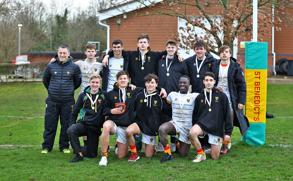 St Benedict's wins Middlesex Rugby 7s plate