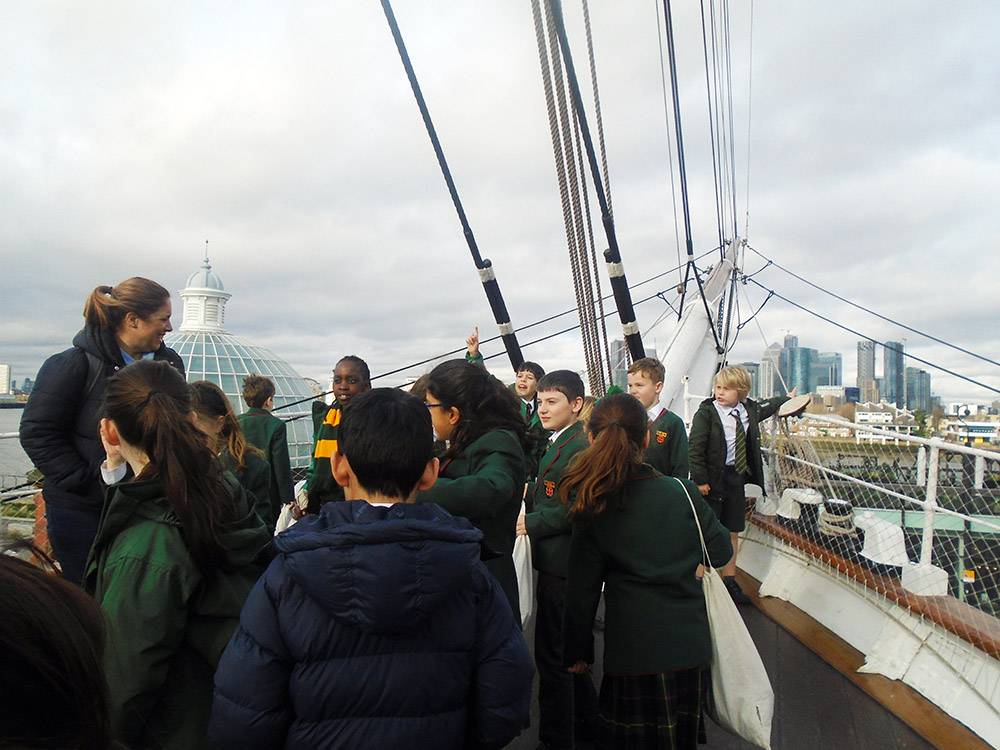 St Benedict's Junior School visits the Cutty Sark