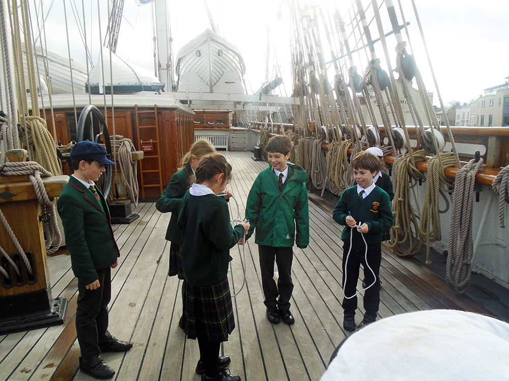 St Benedict's Junior School visits the Cutty Sark