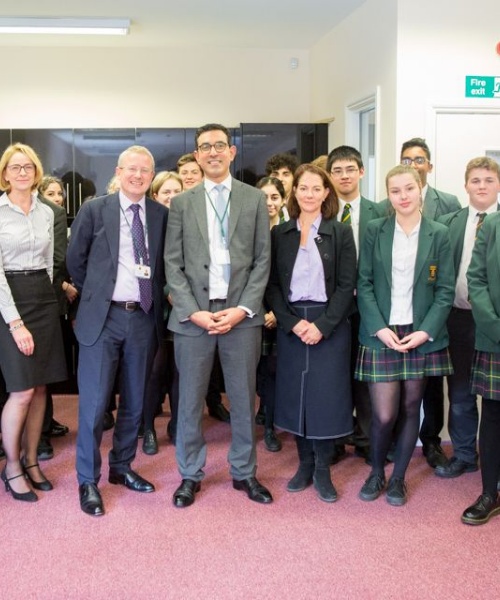 News » Professor Bijan Modarai inspires future medics at St Benedict's