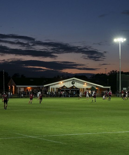 News » Floodlights light up St Benedict’s sports fixtures for the first time!