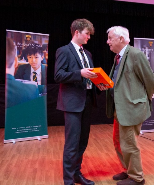 News » Lord Patten meets St Benedict's Scholars