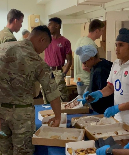 News » Volunteering to help the troops!