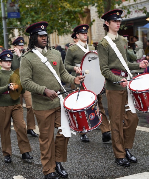 News » St Benedict’s School CCF & Corps of Drums take part in Ealing Remembrance Day Parade